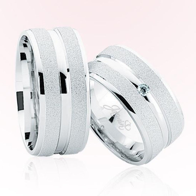 Beyaz Altın Alyans 5701 Beyaz Altın Alyans 5701