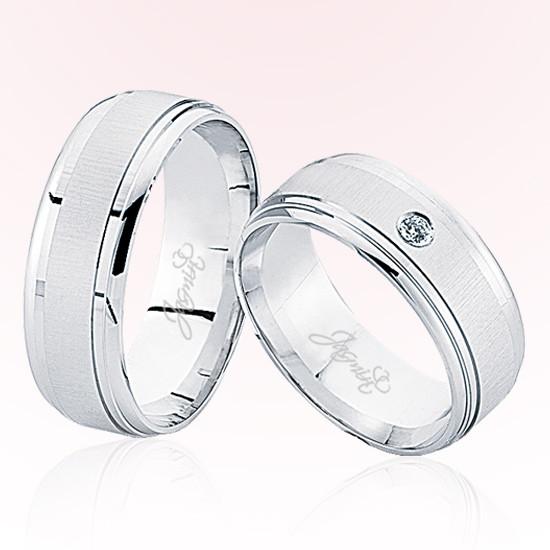 Beyaz Bombeli Altın Alyans 5705 Beyaz Bombeli Altın Alyans 5705