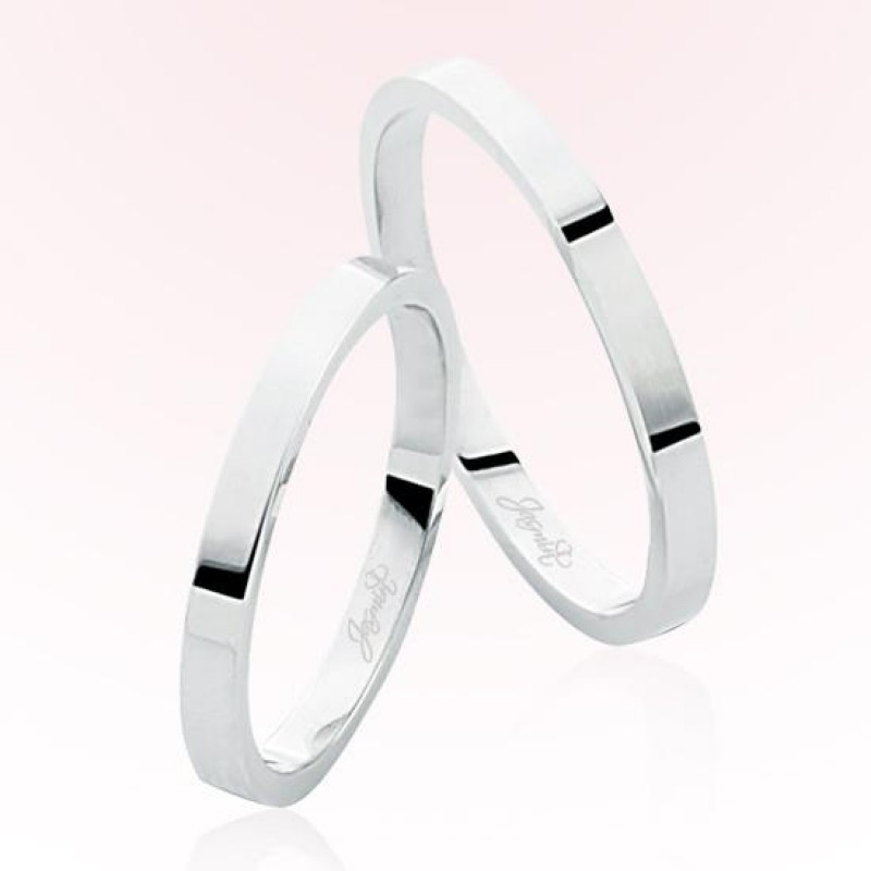 Beyaz Altın Alyans 5905 Beyaz Altın Alyans 5905