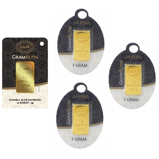 8 gr 24 Ayar İAR Külçe Altın 8 gr 24 Ayar İAR Külçe Altın