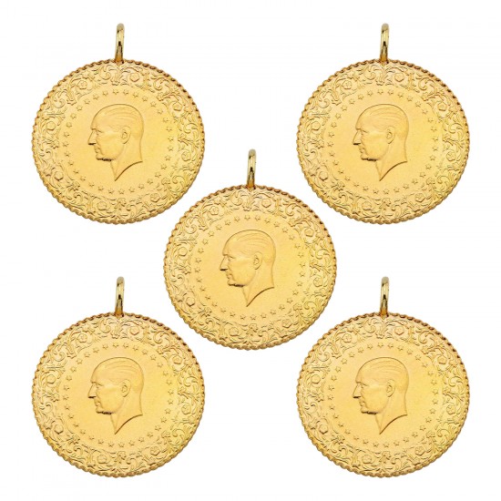 5 Eski Tarih Çeyrek Altın 5 Eski Tarih Çeyrek Altın