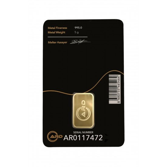 5 gr 24 Ayar ARD Gram Külçe Altın 5 gr 24 Ayar ARD Gram Külçe Altın