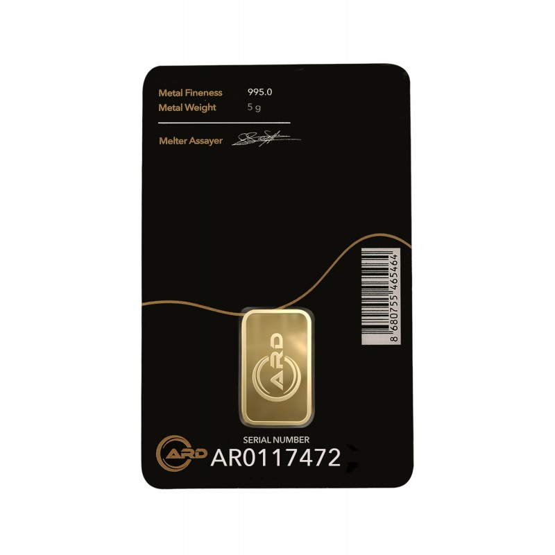 5 gr 24 Ayar ARD Gram Külçe Altın