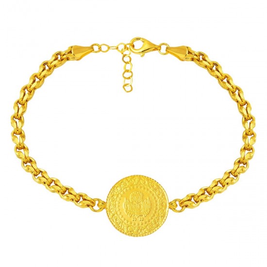 Güverse Zincirli Çeyrek Bileklik BIL56 Güverse Zincirli Çeyrek Bileklik BIL56