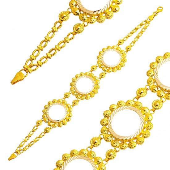 3 Çeyrekli Güneş Motifli Çeyrek Bileklik BIL44 3 Çeyrekli Güneş Motifli Çeyrek Bileklik BIL44