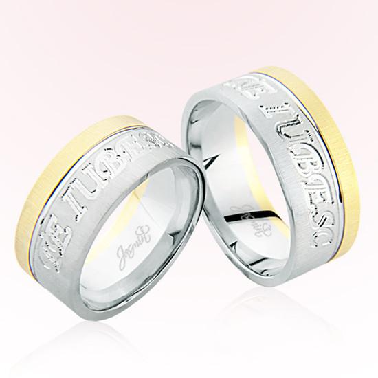 Beyaz Sarı Altın Alyans 6003 Beyaz Sarı Altın Alyans 6003