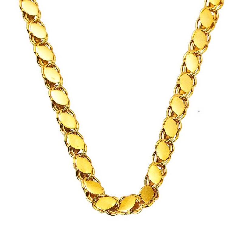 Pullu 14 Ayar 60 cm Halep Zincir Kolye ZKU232 Pullu 14 Ayar 60 cm Halep Zincir Kolye ZKU232