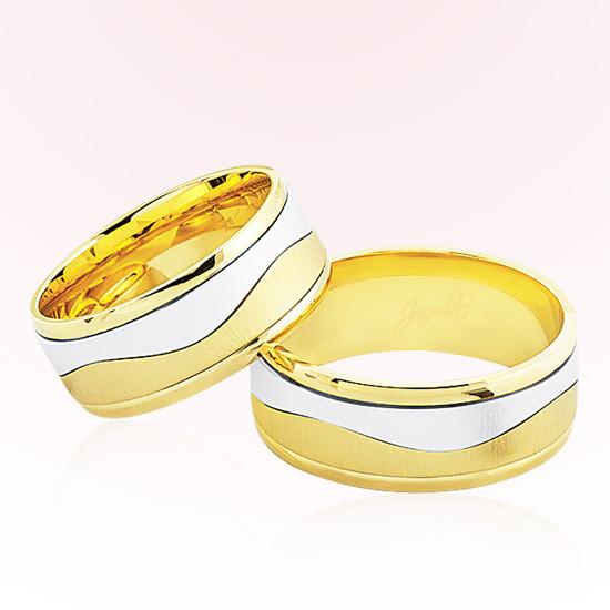 Sarı Beyaz Altın Alyans 6104