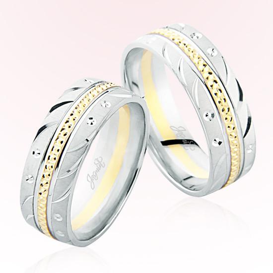 Beyaz Sarı Altın Alyans 6109 Beyaz Sarı Altın Alyans 6109