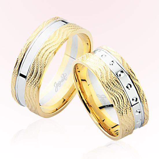 Sarı Beyaz Altın Alyans 6203 Sarı Beyaz Altın Alyans 6203