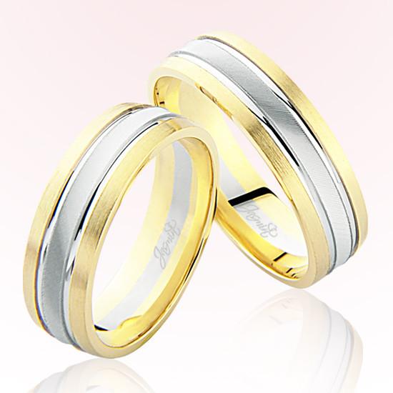 Sarı Beyaz Altın Alyans 6205