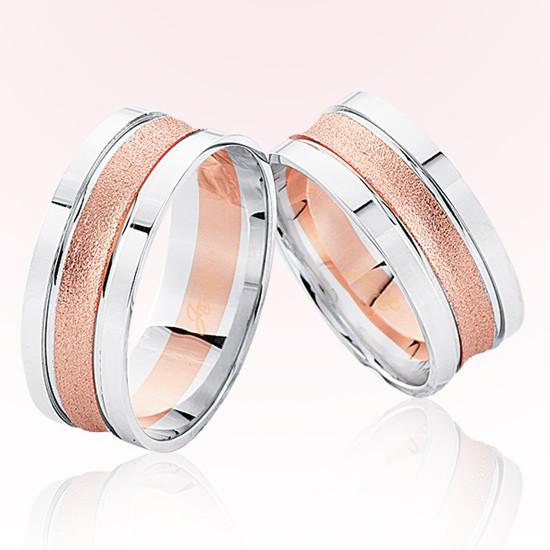 Rose Beyaz Altın Alyans 6206 Rose Beyaz Altın Alyans 6206