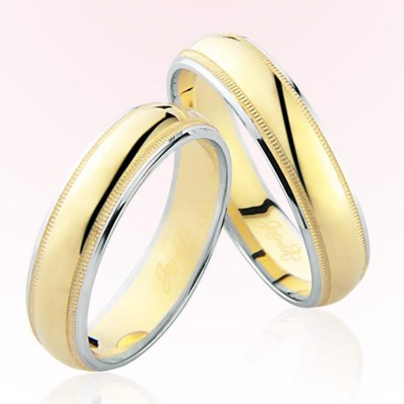 Sarı Beyaz Altın Alyans 6302