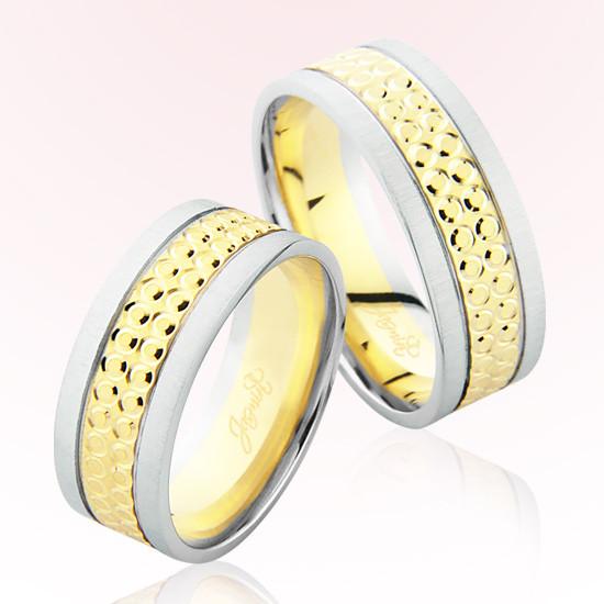 Sarı Beyaz Altın Alyans 6303