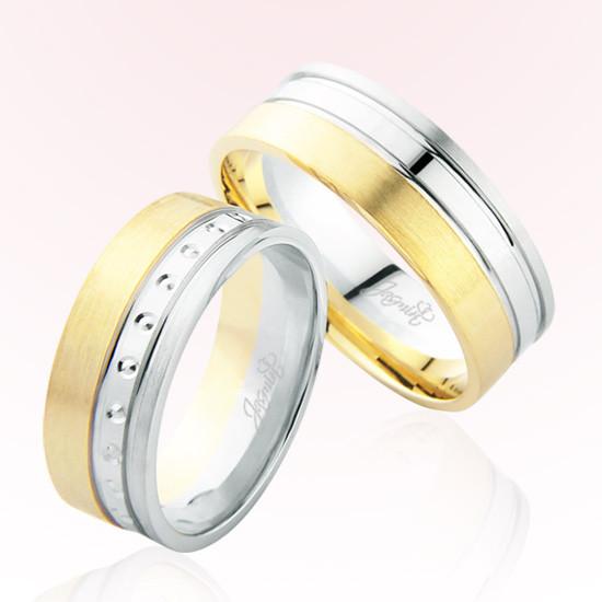 Sarı Beyaz Altın Alyans 6401