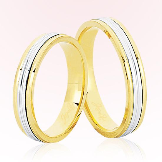 Sarı Beyaz Altın Alyans 6402