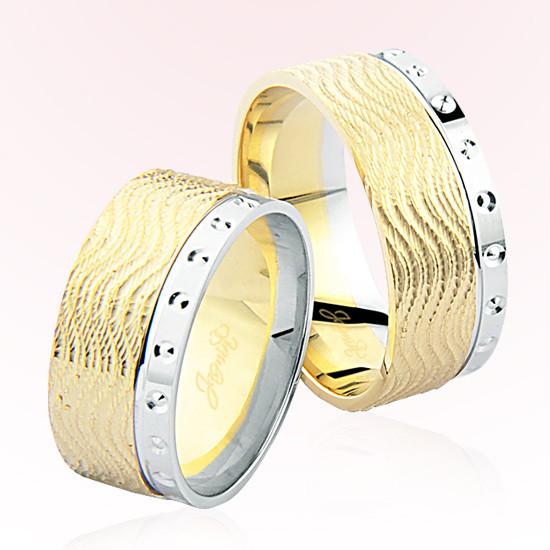 Sarı Beyaz Altın Alyans 6405