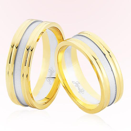 Sarı Beyaz Altın Alyans 6501