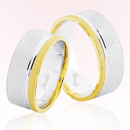 Beyaz Sarı Altın Alyans 6503 Beyaz Sarı Altın Alyans 6503