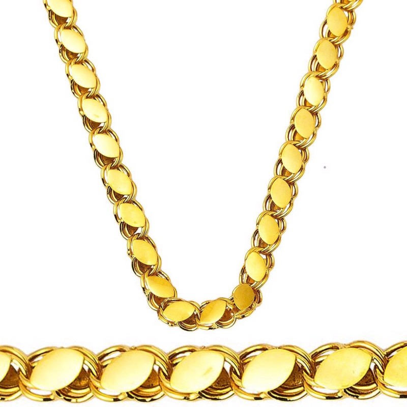 Pullu 14 Ayar 65 cm Halep Zincir Kolye ZKU236 Pullu 14 Ayar 65 cm Halep Zincir Kolye ZKU236