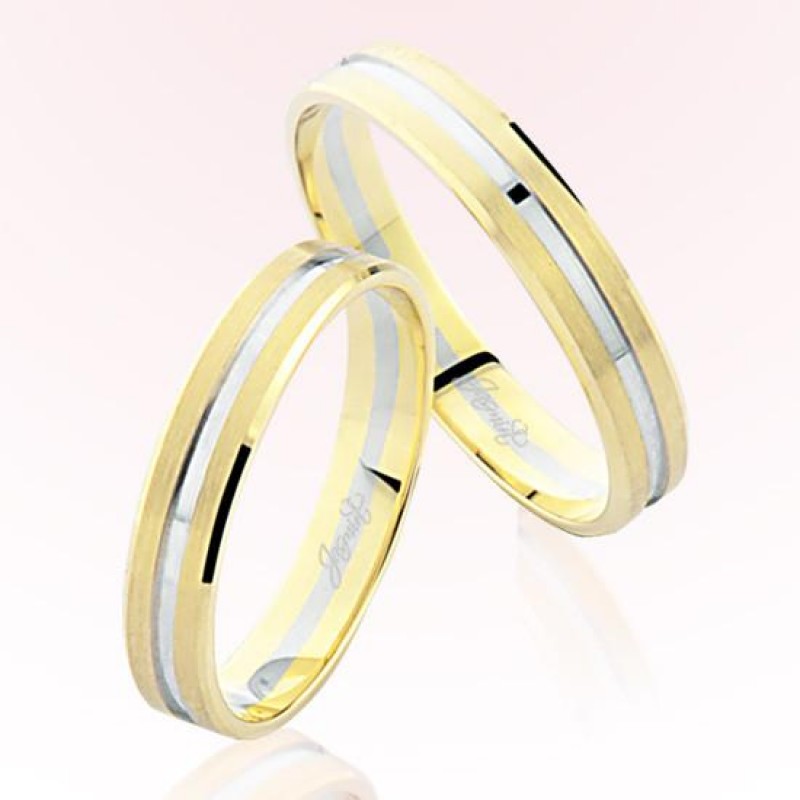 Sarı Beyaz Altın Alyans 6605