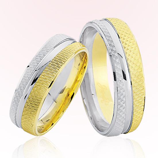 Sarı Beyaz Altın Alyans 6607