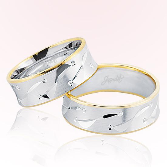 Beyaz Sarı Altın Alyans 6609 Beyaz Sarı Altın Alyans 6609