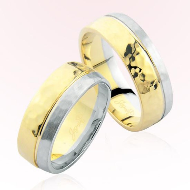 Sarı Beyaz Altın Alyans 6705