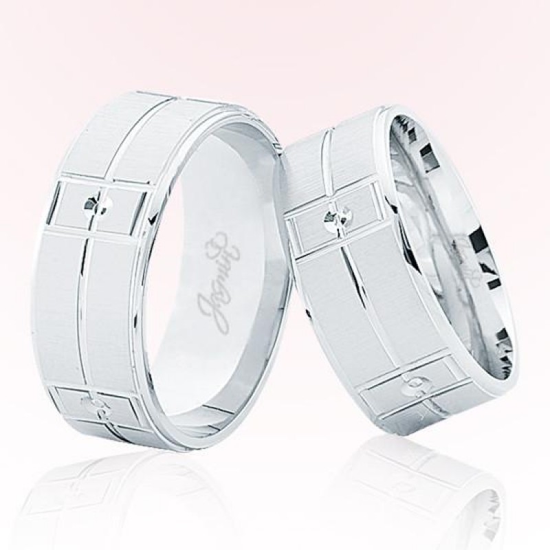 Beyaz Altın Alyans 6706