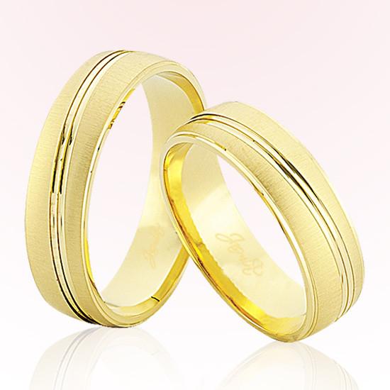 Sarı Şeritli Altın Alyans 6807 Sarı Şeritli Altın Alyans 6807