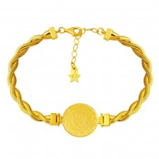 Örgü İtalyan Zincirli Çeyrek Bileklik BIL59