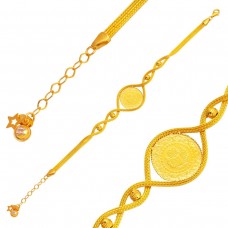 Kalze Zincirli Çeyrek Bileklik BIL60