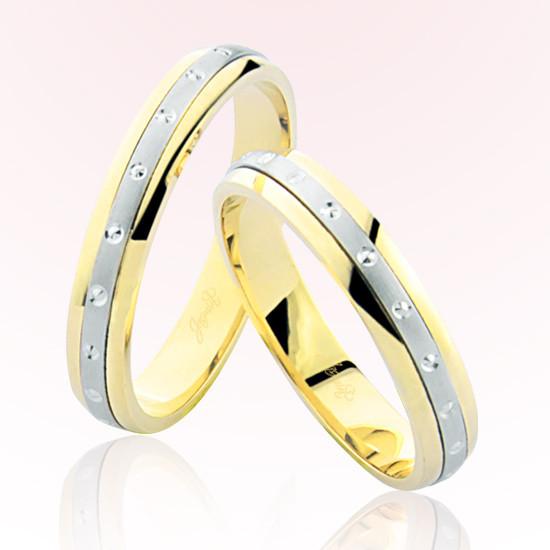 Sarı Beyaz Altın Alyans 7005 Sarı Beyaz Altın Alyans 7005