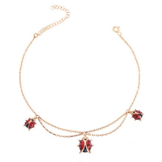 Uğur Böceği Gümüş Bileklik GMS2142