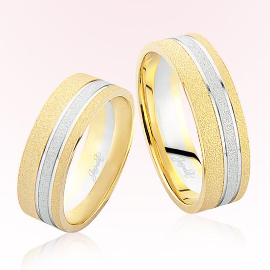 Sarı Beyaz Altın Alyans 7201 Sarı Beyaz Altın Alyans 7201