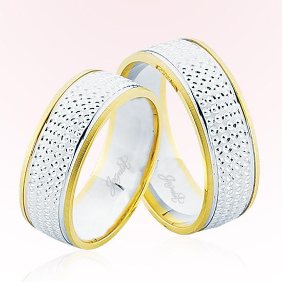 Sarı Beyaz Altın Alyans 7208 Sarı Beyaz Altın Alyans 7208