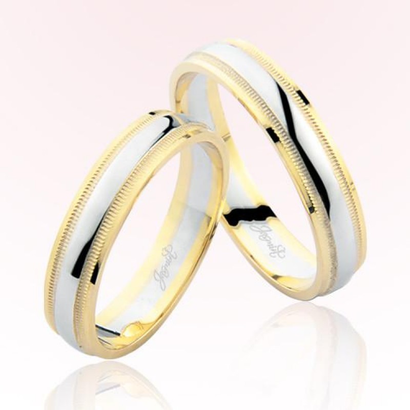 Sarı Beyaz Altın Alyans 7303