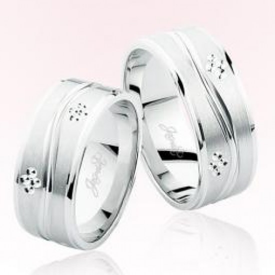 Beyaz Altın Alyans 7309