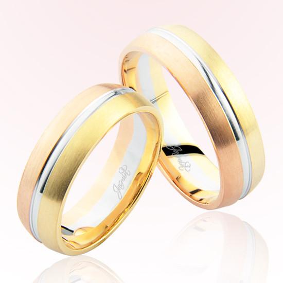 Üç Renk Altın Alyans 7402