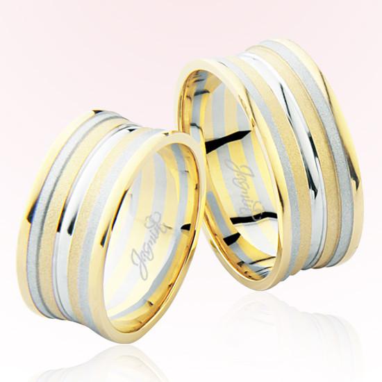 Sarı Beyaz Altın Alyans 7805