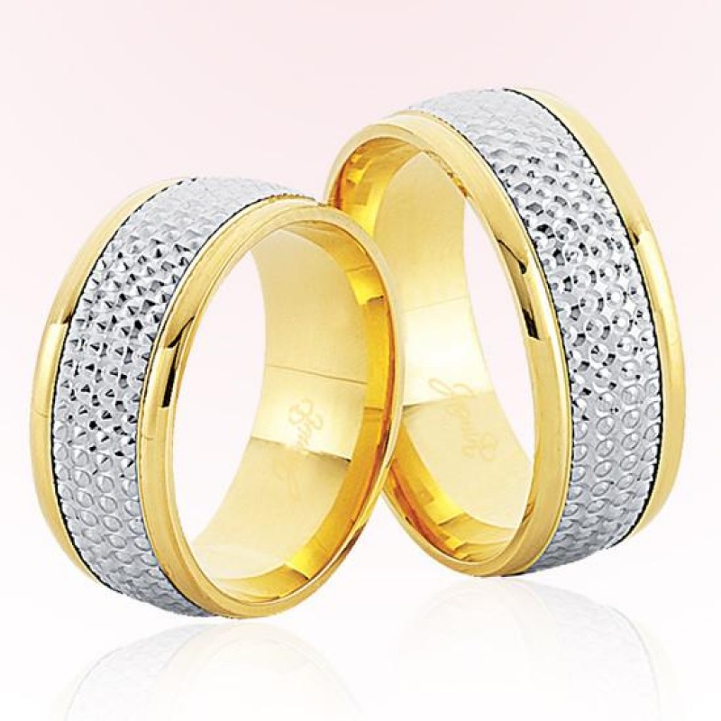 Sarı Beyaz Altın Alyans 7901 Sarı Beyaz Altın Alyans 7901