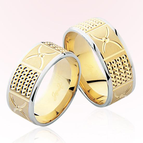 Sarı Beyaz Altın Alyans 7903