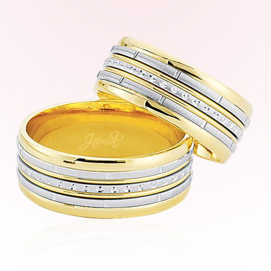 Sarı Beyaz Altın Alyans 7906