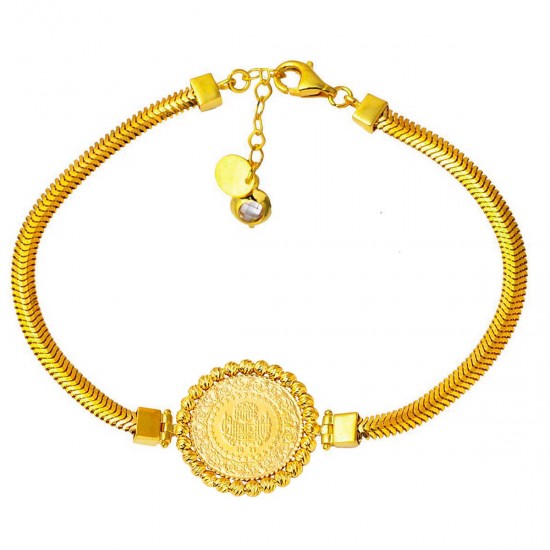 İtalyan Zinciri Dorikalı Çeyrek Bileklik BIL61