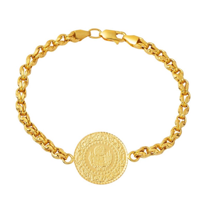 Güverse Zincirli Çeyrek Bileklik BIL63 Güverse Zincirli Çeyrek Bileklik BIL63