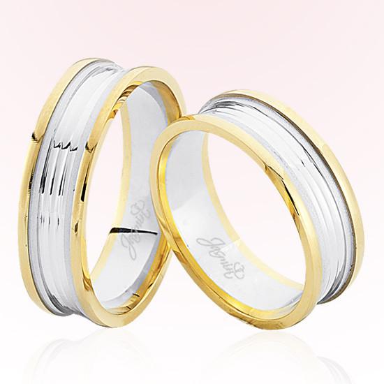 Sarı Beyaz Altın Alyans 8103