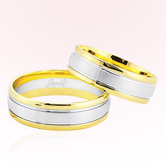 Sarı Beyaz Altın Alyans 8105 Sarı Beyaz Altın Alyans 8105