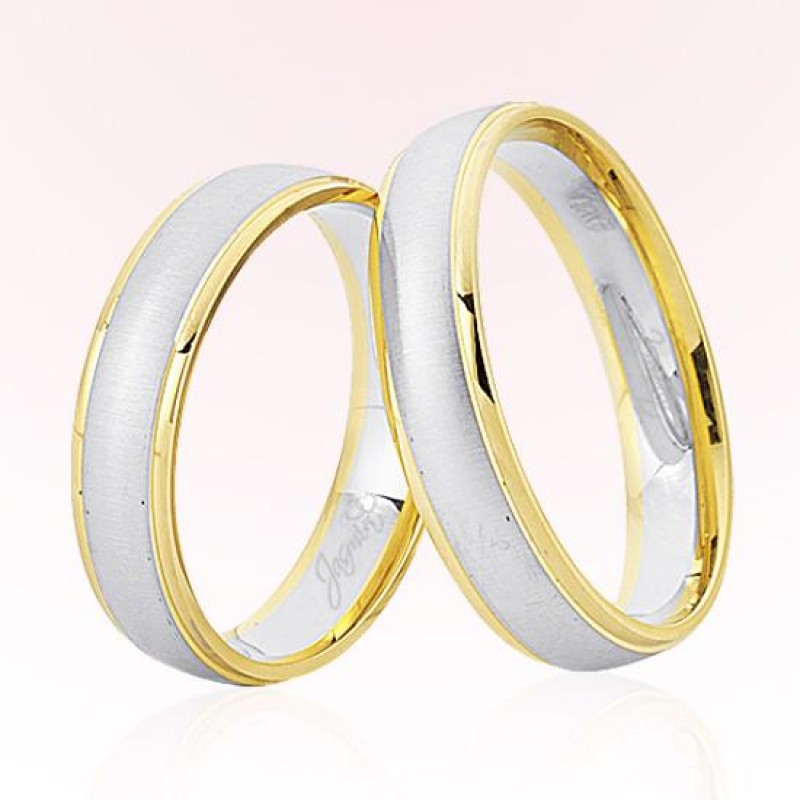 Sarı Beyaz Altın Alyans 8106