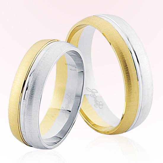 Sarı Beyaz Altın Alyans 8107