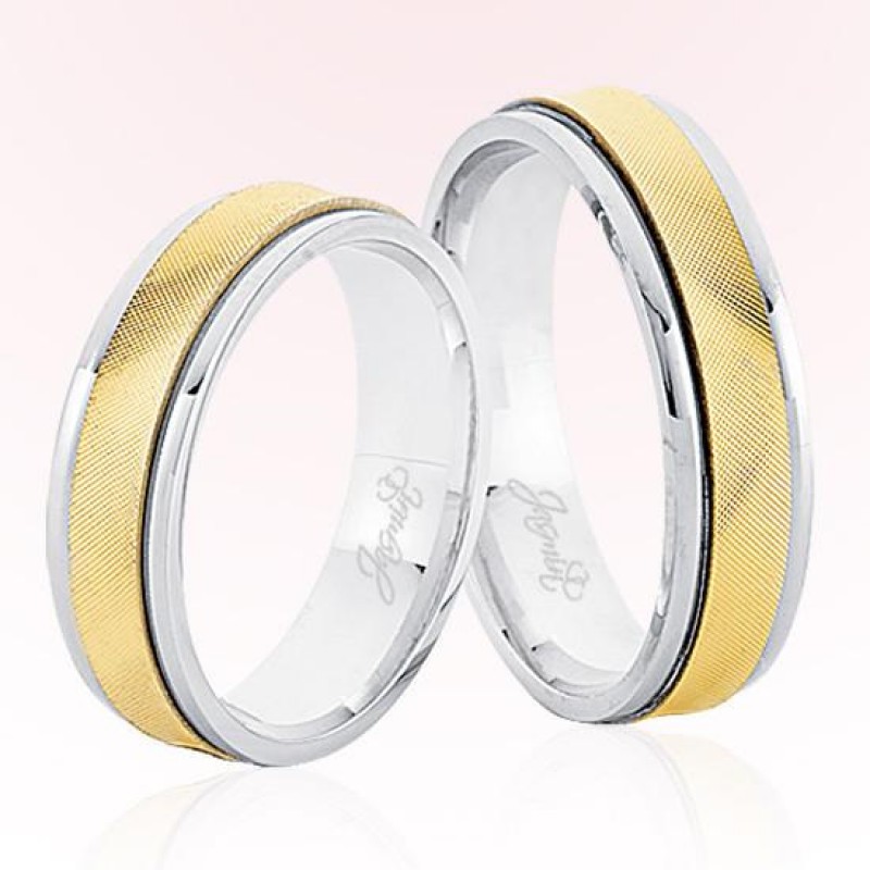 Sarı Beyaz Altın Alyans 8203